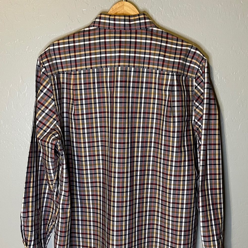 Tasso Elba men’s XL red and black dress shirt